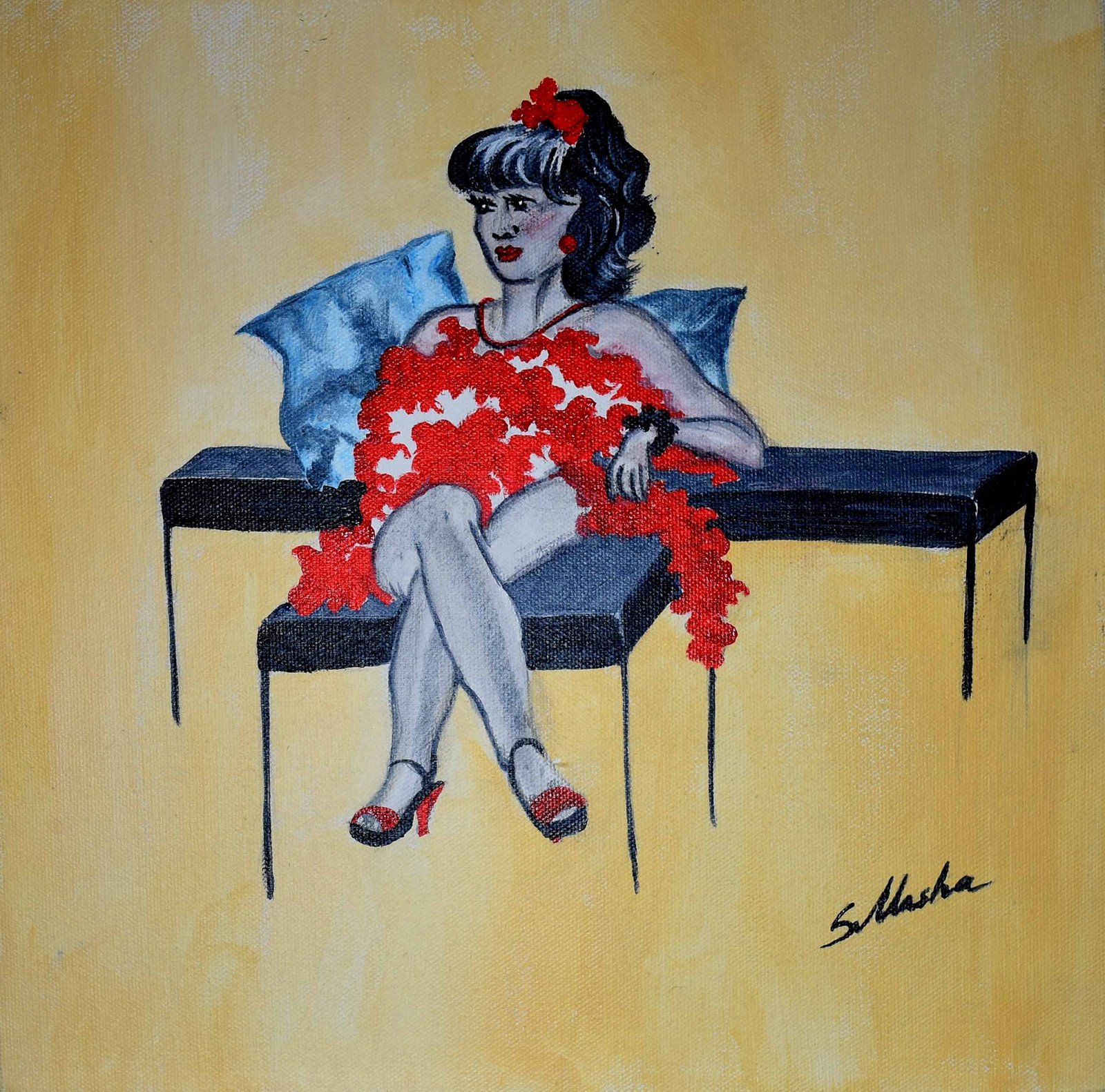 Lady in Red 4